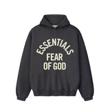 Fear of God ESSENTIALS CAMPUS 90'S HOODIE, Faded Black
