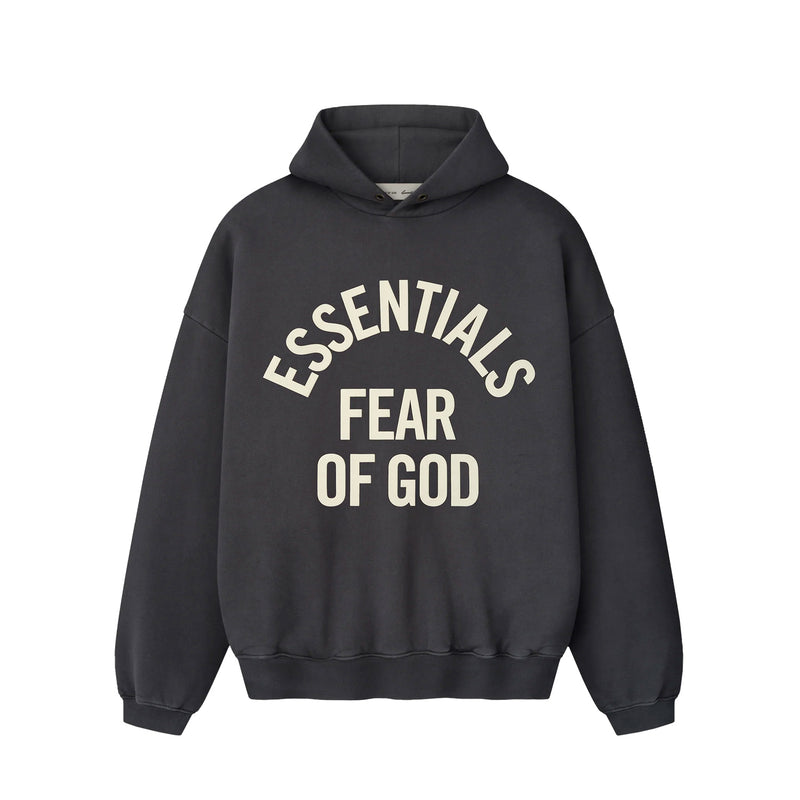 Fear of God ESSENTIALS CAMPUS 90'S HOODIE, Faded Black