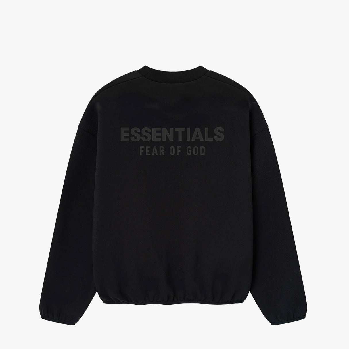 Fear of God ESSENTIALS MODERN FIT FLEECE CREWNECK, Jet Black