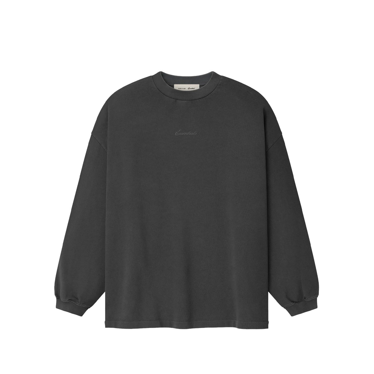 Fear of God ESSENTIALS SIGNATURE 90'S LS TEE, Faded Black