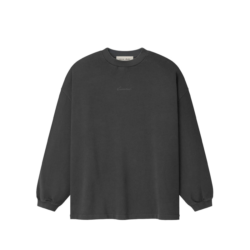 Fear of God ESSENTIALS SIGNATURE 90'S LS TEE, Faded Black