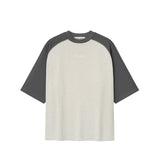 Fear of God ESSENTIALS SIGNATURE BASEBALL TEE, Heather Stone/Iron Grey