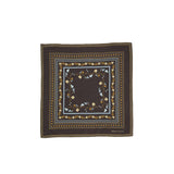 Skall Studio FLORAL SCARF, Dark Brown
