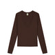 Flore Flore DEWI LONGSLEEVE, Dark Brown