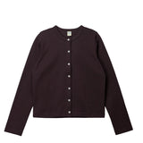 Brown cardigan on a white background