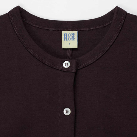 Flore Flore POPPY CARDIGAN, Choco Plum