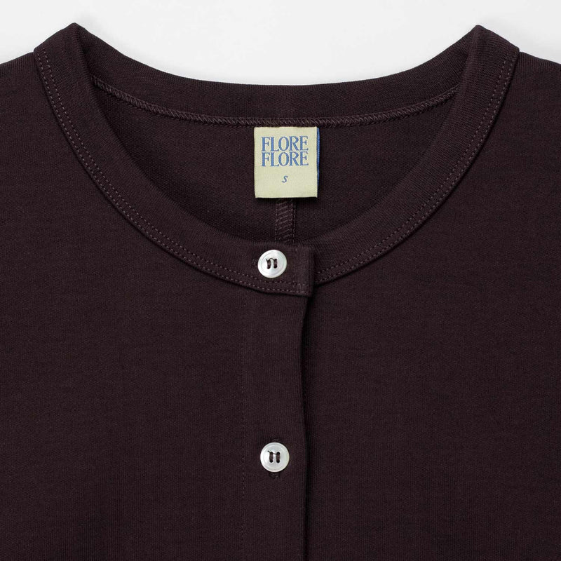 Flore Flore POPPY CARDIGAN, Choco Plum