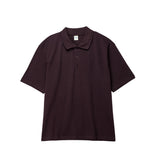 Short sleeve polo shirt on a white background. 