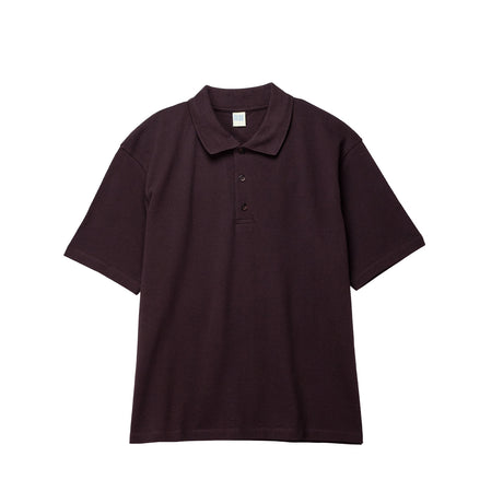 Short sleeve polo shirt on a white background. 