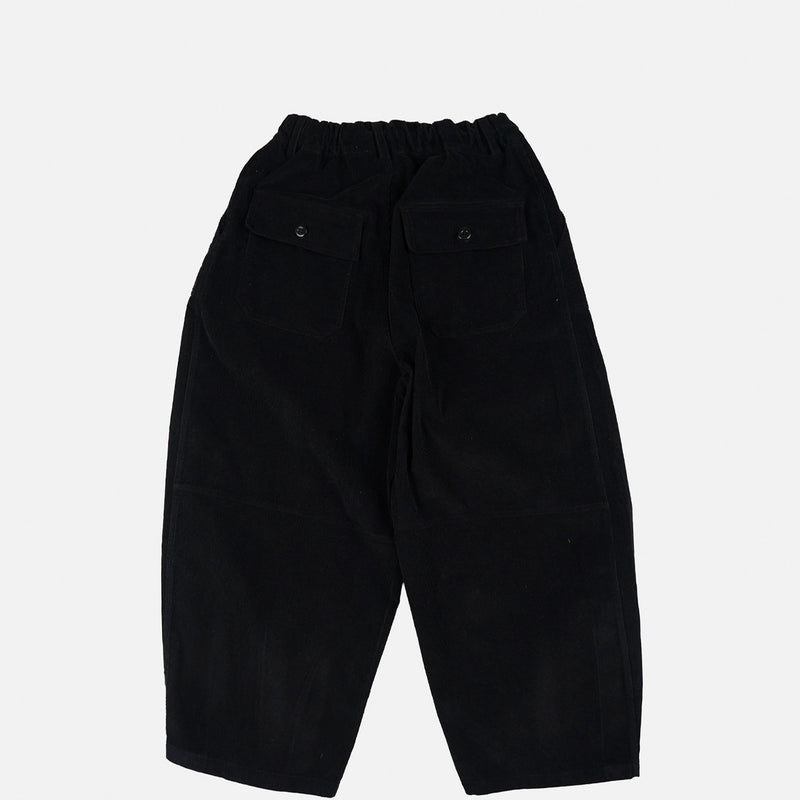 FrizmWORKS CORDUROY BALLOON PANTS, Black