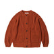 FrizmWORKS HEAVY WOOL ROUND CARDIGAN, Brick