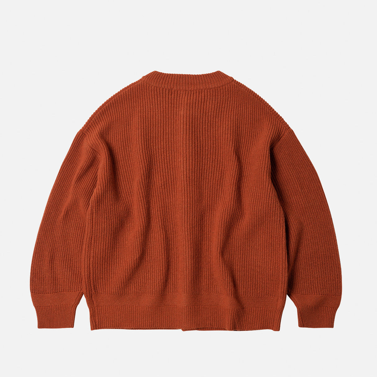 FrizmWORKS HEAVY WOOL ROUND CARDIGAN, Brick