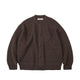 FrizmWORKS HEAVY WOOL ROUND CARDIGAN, Choco Brown