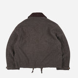 FrizmWORKS HERRINGBONE WOOL HUNTING JACKET, Pine Brown