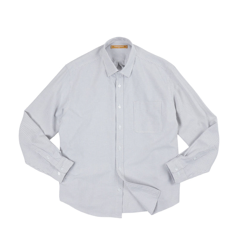 FrizmWORKS OG STRIPE OVERSIZED SHIRT, Grey