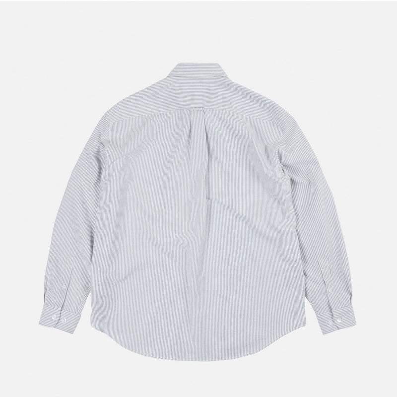 FrizmWORKS OG STRIPE OVERSIZED SHIRT, Grey