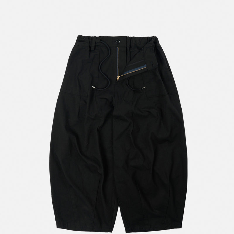 FrizmWORKS TWILL BALLOON PANTS, Black