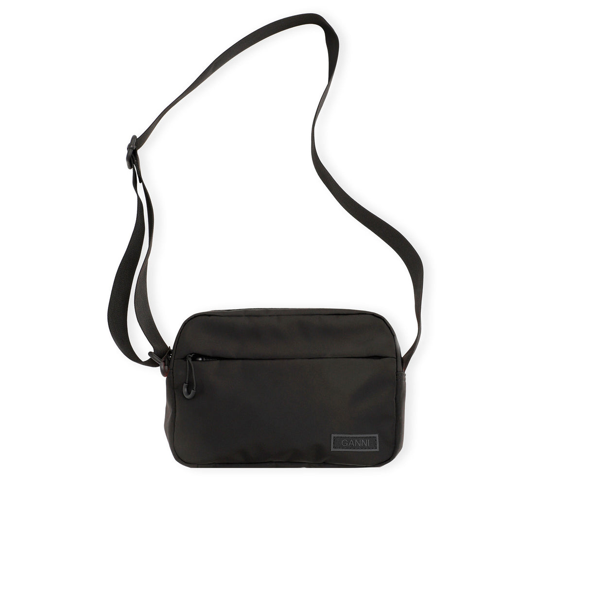 Ganni A5137 FESTIVAL BAG, Black