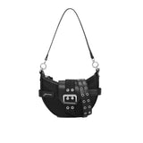 Ganni A6134 BUCKY BAG SMALL, Black