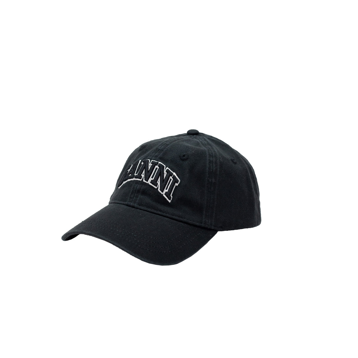 Ganni A6900 CANVAS CAP EMB, Black