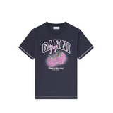 Ganni BC RASPBERRY PRINT T-SHIRT, Phantom