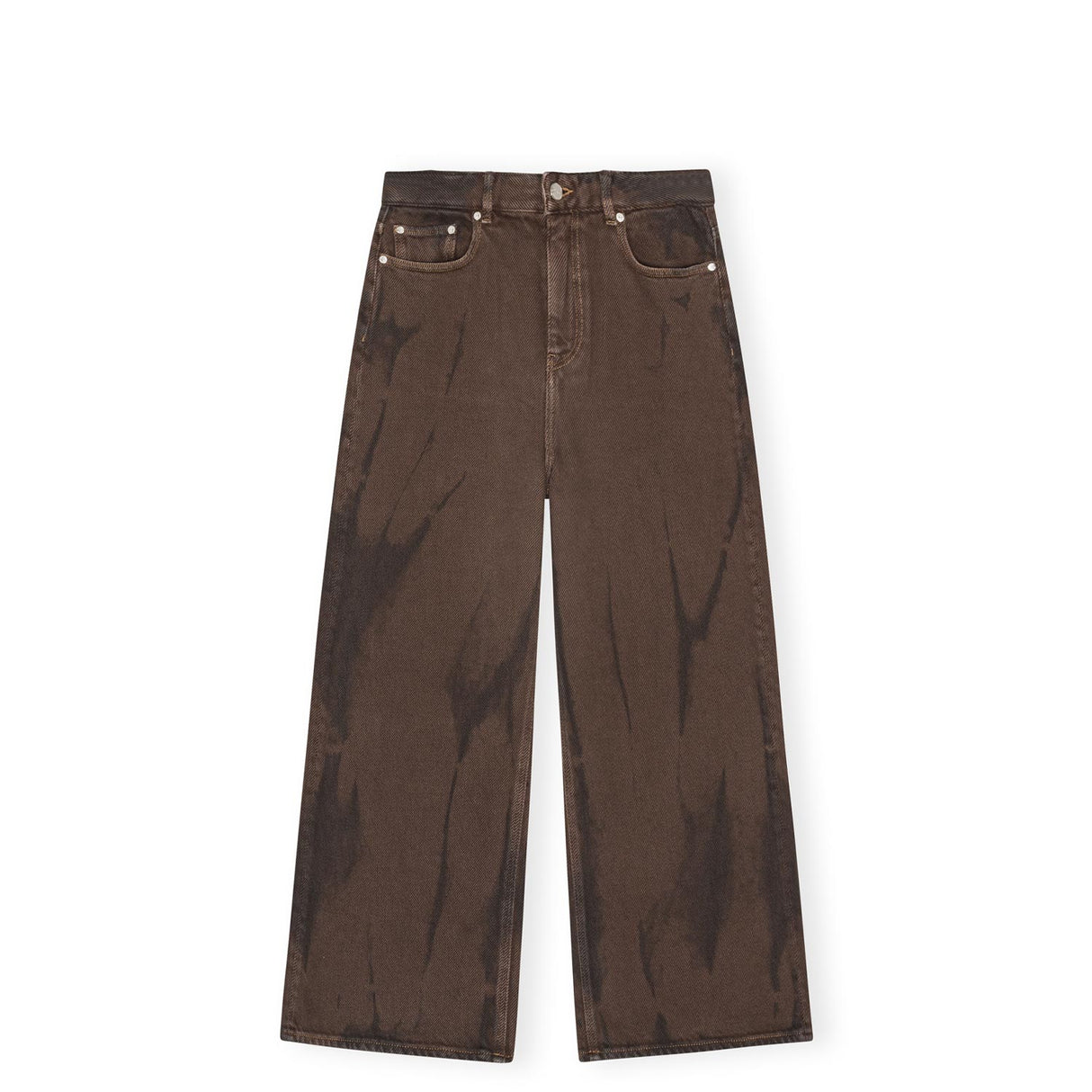 Ganni J1737 BAGGY JEANS, Chicory Coffee