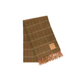 Ganni COMPACT WOOL SCARF MINI CHECKS, Multicolor