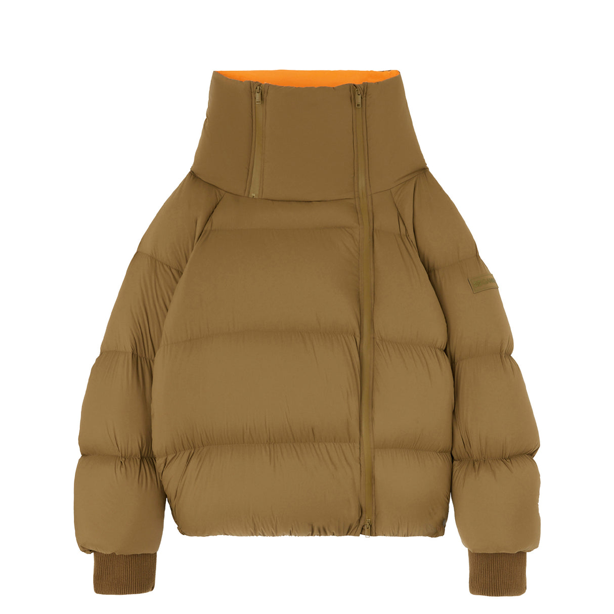 Ganni FUTURE NYLON QUILT PUFFER, Military Olive