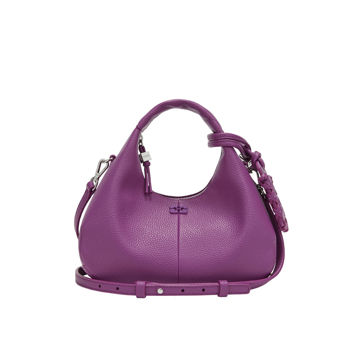 Ganni HOBO MINI GRAINED, Sparkling Grape