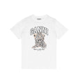 Ganni T4124 LEOPARD RELAXED T-SHIRT, White - Image 1