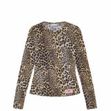 Ganni T4208 LONG SLEEVE TOP, Leopard