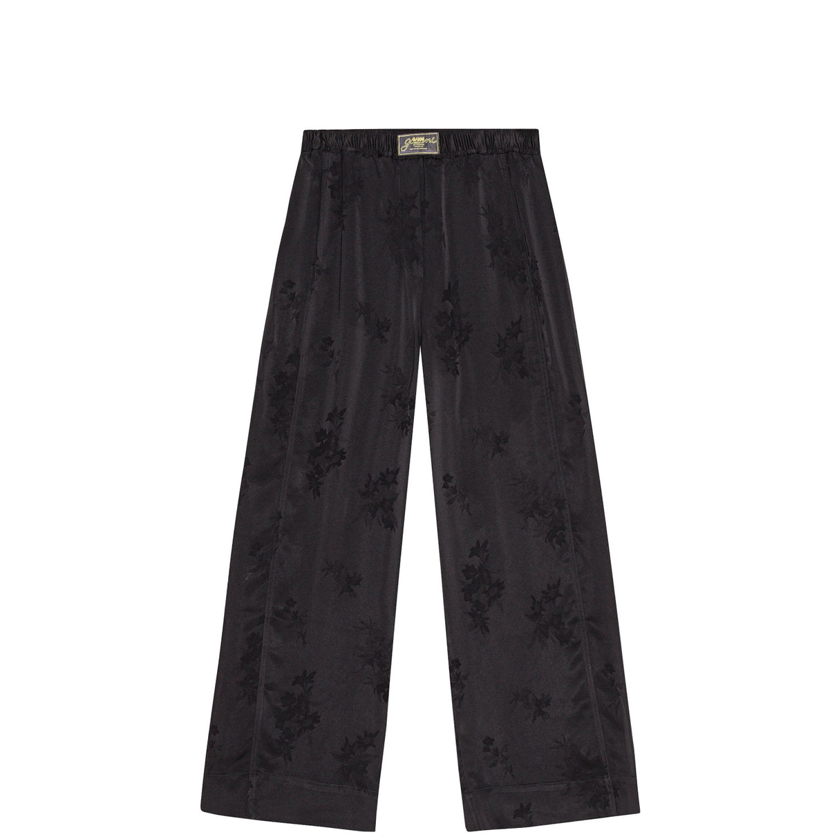 Ganni W0383 ELASTICATED PANTS, Black