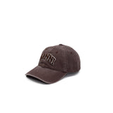 WASHED COTTON CANVAS CAP, Chocolate Plum