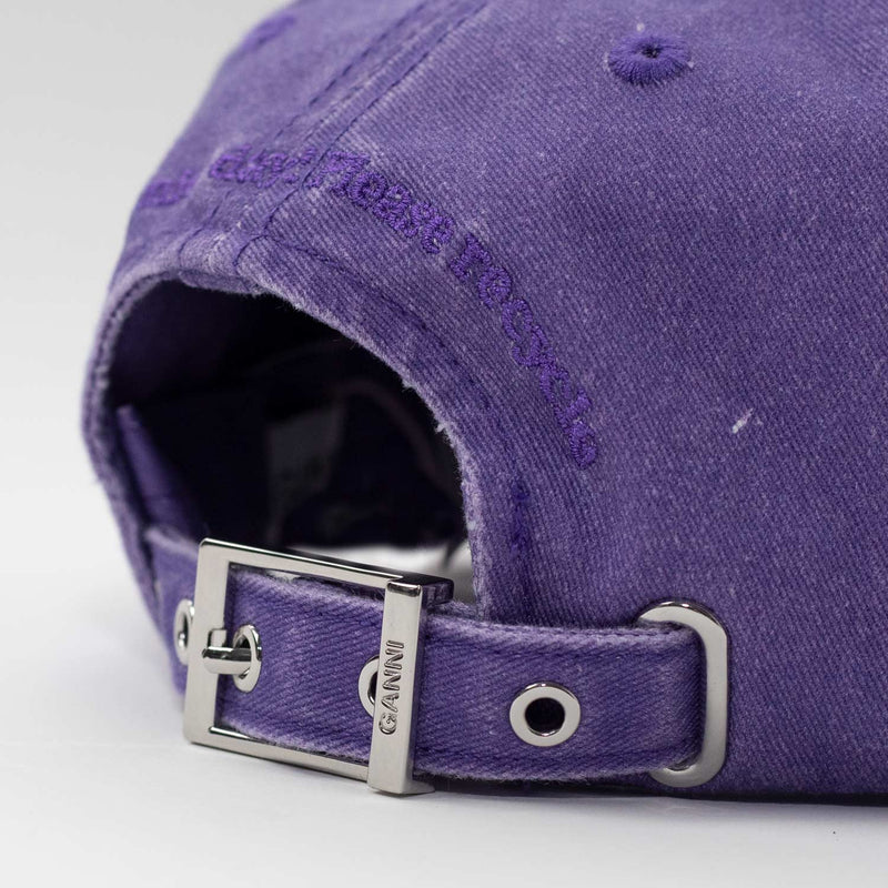 WASHED COTTON CANVAS CAP, Passion Flower