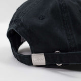 Ganni A6900 CANVAS CAP EMB, Black