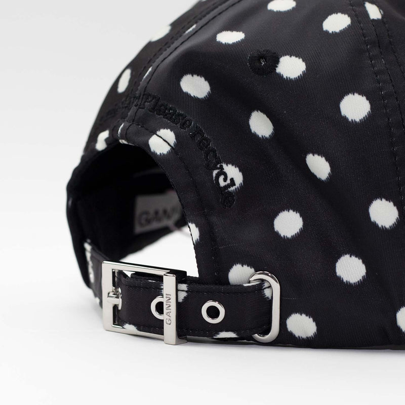 PRINTED NYLON CAP, Black