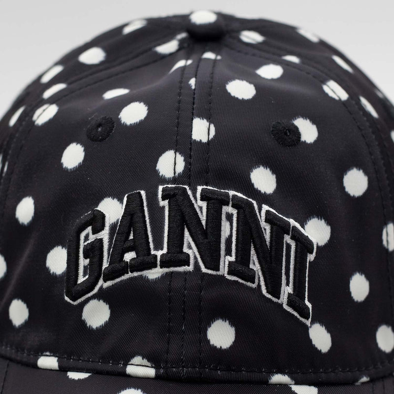 PRINTED NYLON CAP, Black