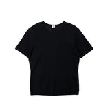 Black t-shirt on a white background