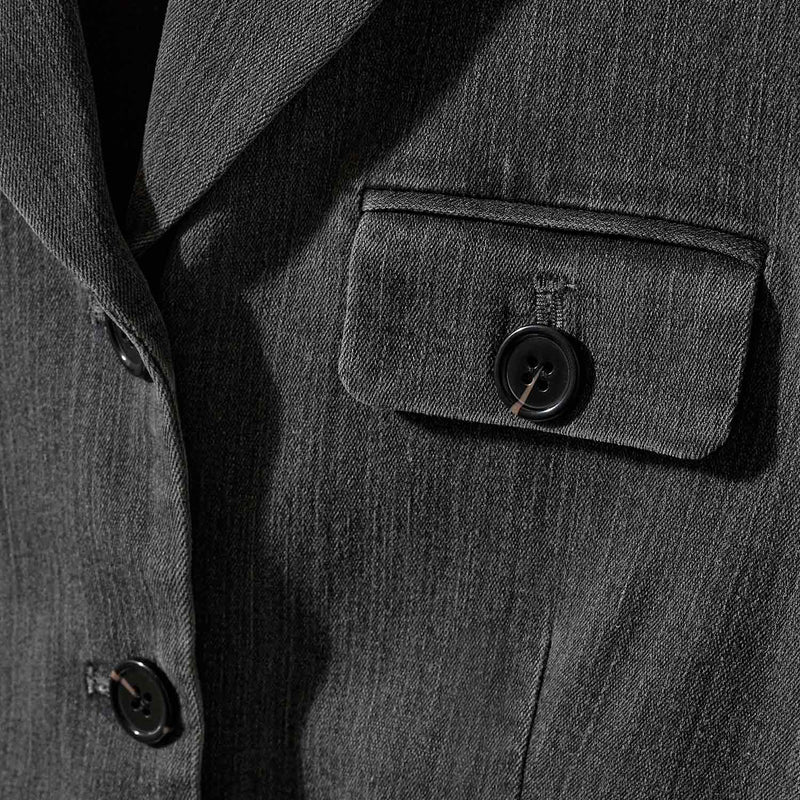 THE GARMENT MERCI JACKET, BLACK DENIM BLACK DENIM