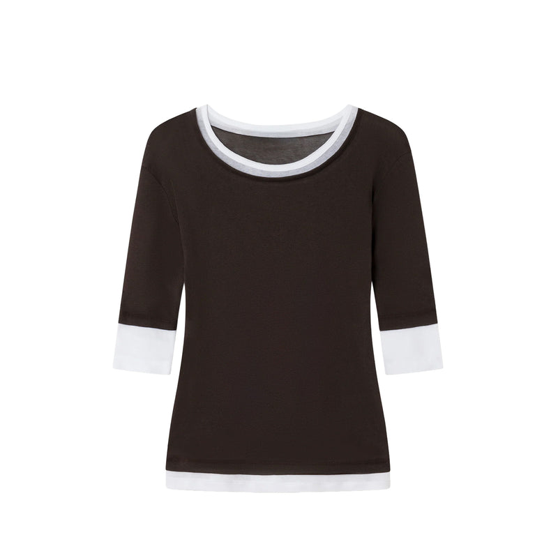 Gimaguas GEMMA TOP, Brown-White