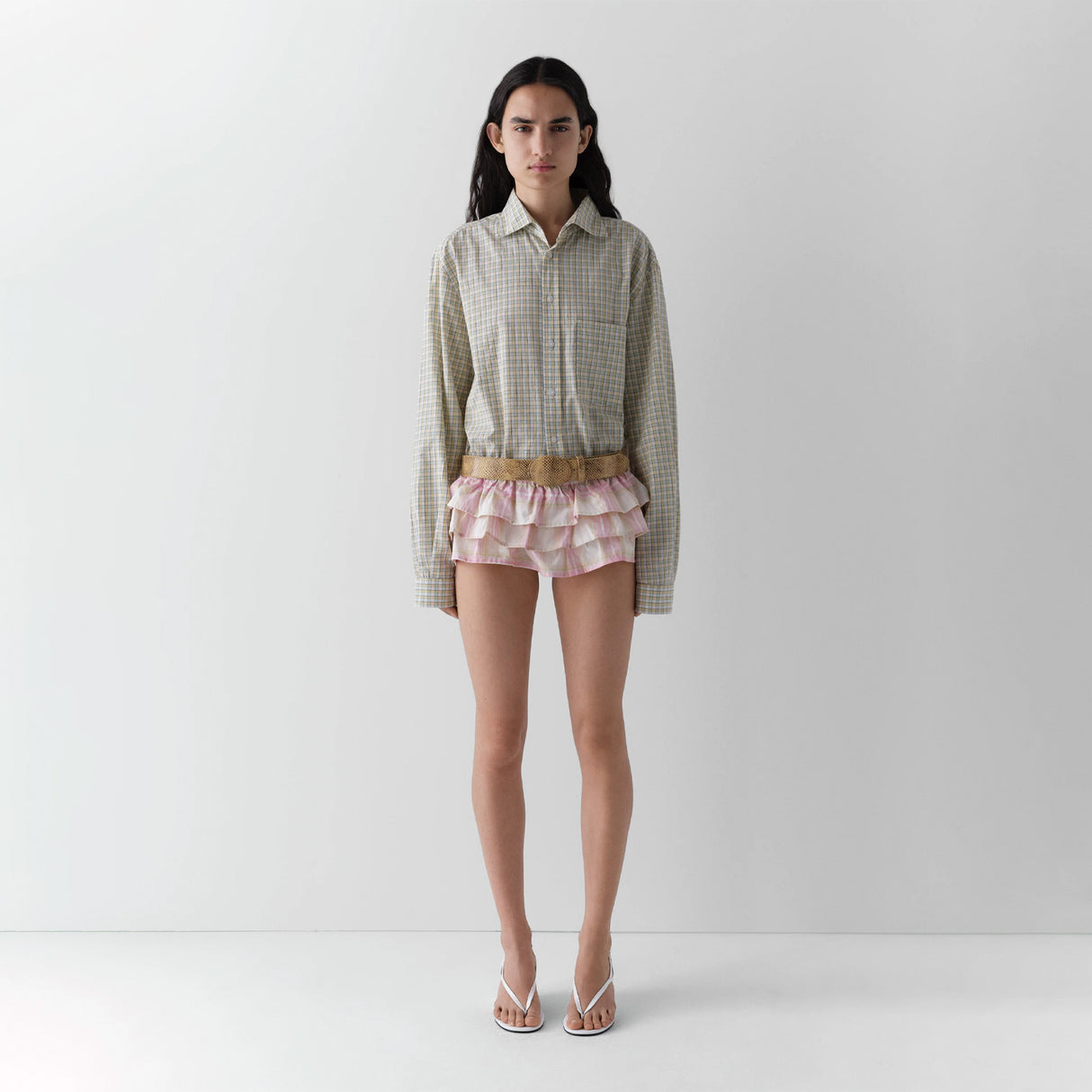 Gimaguas RUBEN SHIRT, Green-Beige