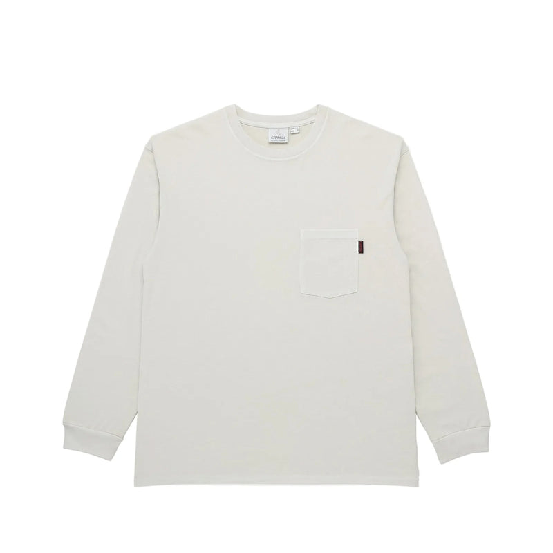 Gramicci L/S POCKET TEE PIGMENT DYED, Natural Pigment