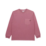 Gramicci L/S POCKET TEE PIGMENT DYED, Red Pigment