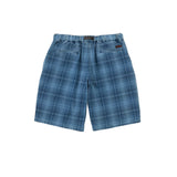 Gramicci LAGOON SHORT DENIM PLAID, Indigo Checker