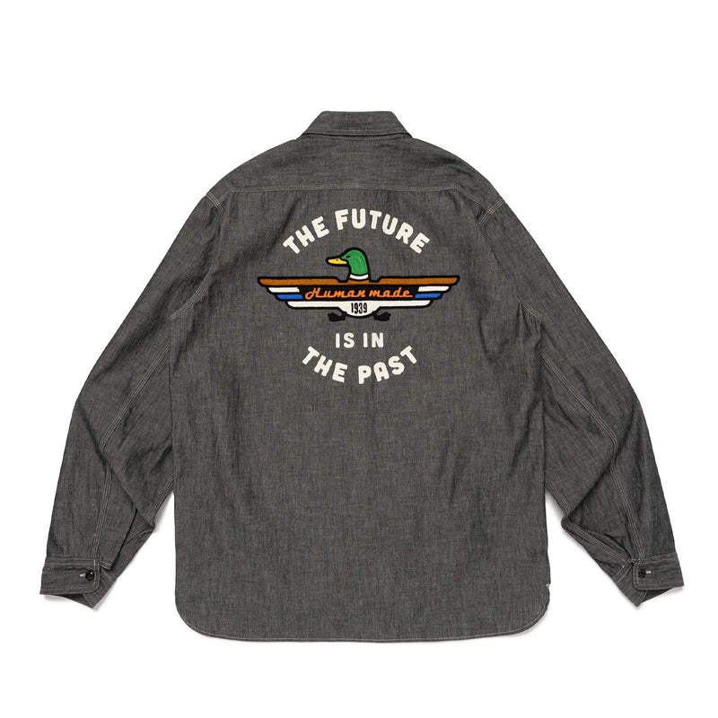 Human Made CHAMBRAY SHIRT, Black