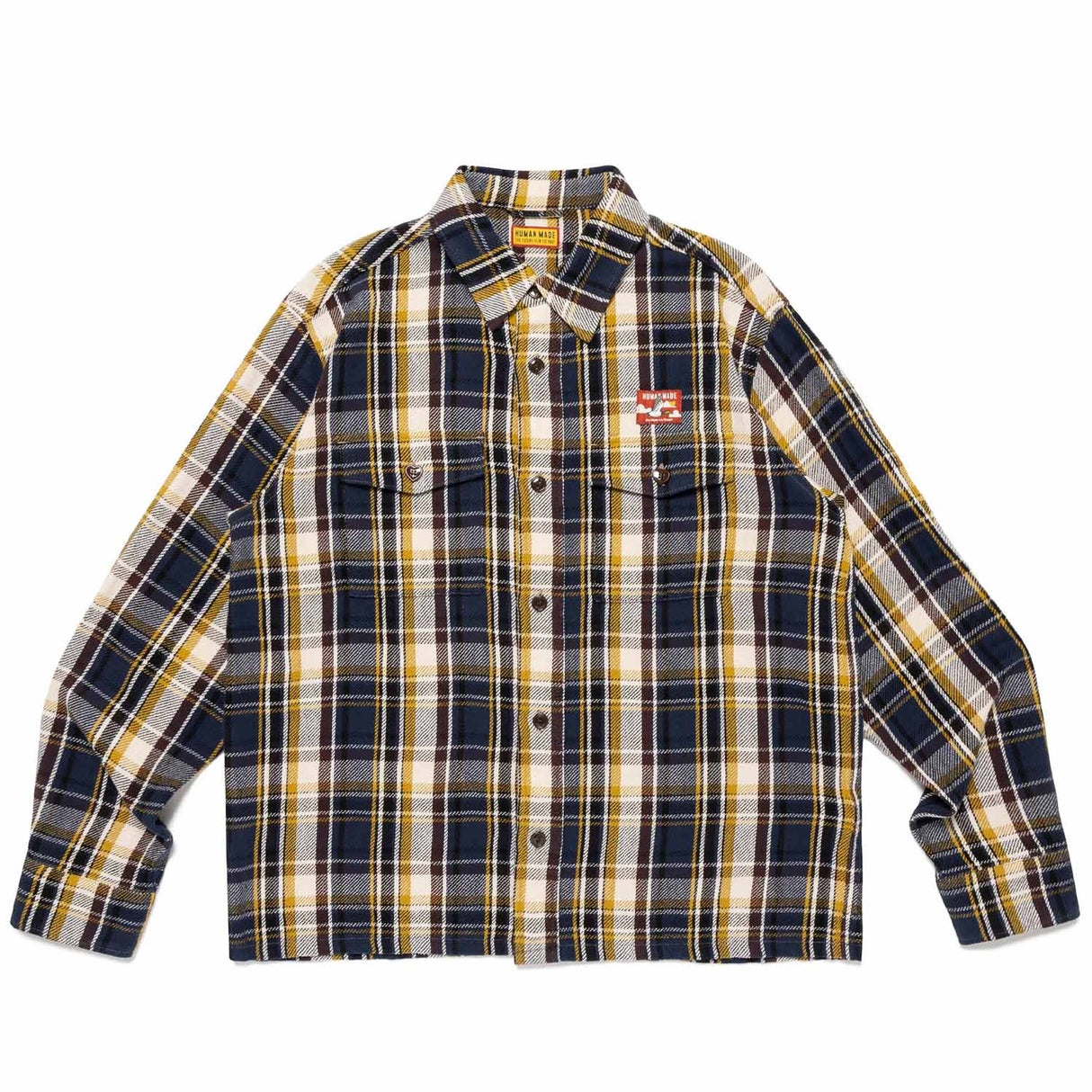 Human Made CHECK SHIRT, Navy