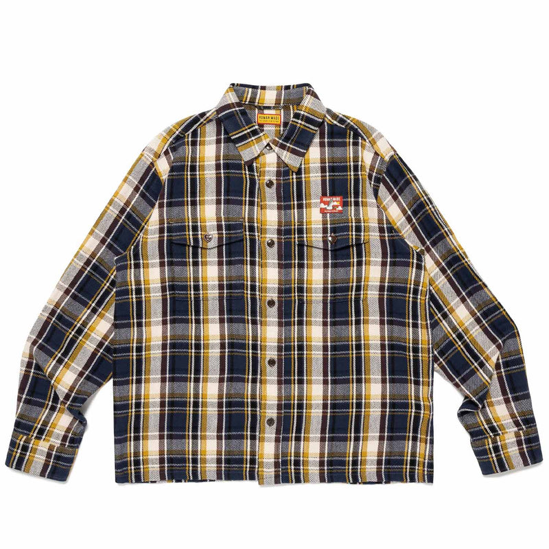 Human Made CHECK SHIRT, Navy