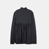 Hedvig ECLIPSE ASSYMETRIC TURTLENECK TOP, Black