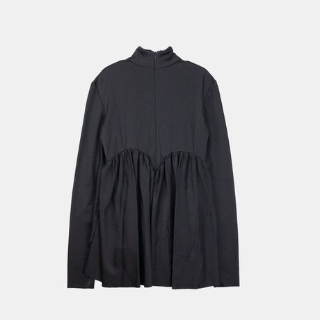 Hedvig ECLIPSE ASSYMETRIC TURTLENECK TOP, Black