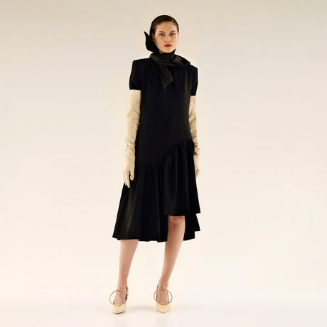 Hedvig ECLIPSE ASSYMMETRIC DRESS, Black - Image 2